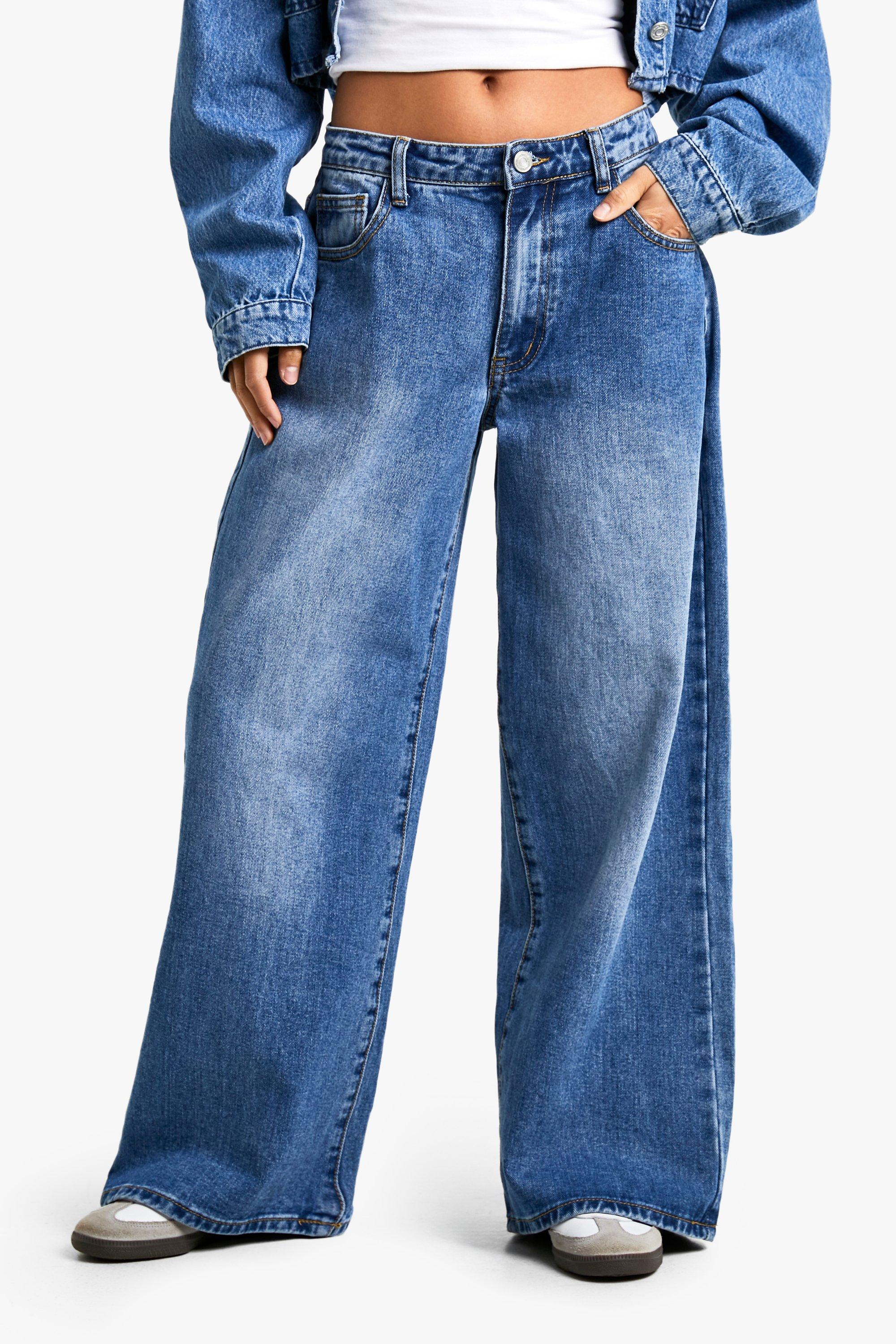 Women's pull on jeans with hot sale wide waistband